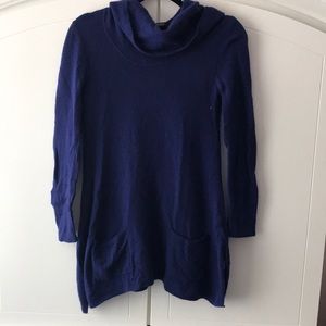 saks fifth avenue royal blue cashmere sweater